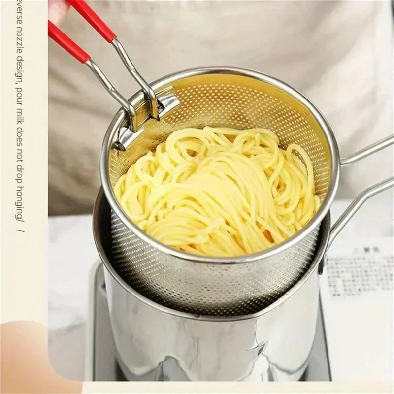 Stainless Steel Fryer with Filter Screen