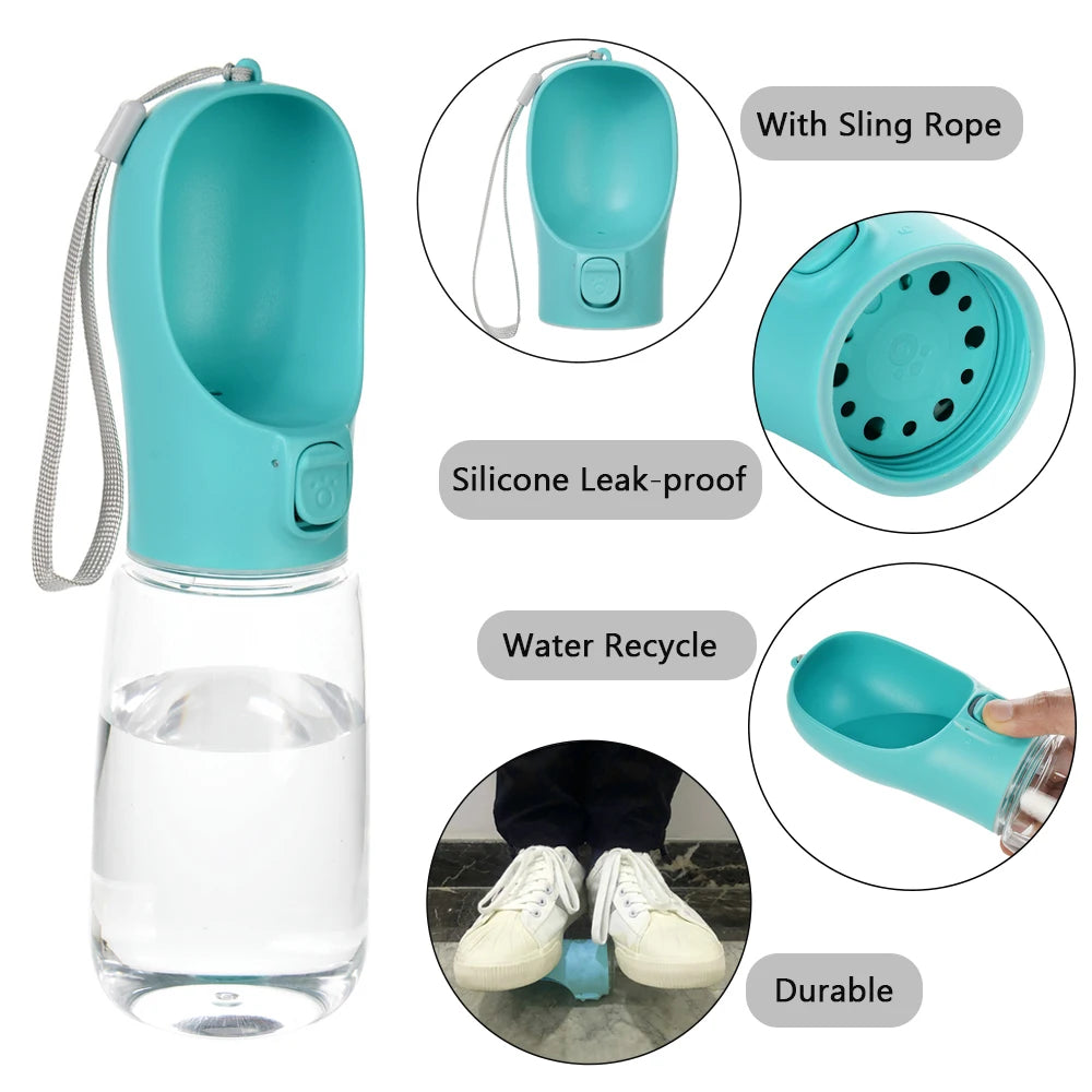 Portable Pet Water Bottle Bowl