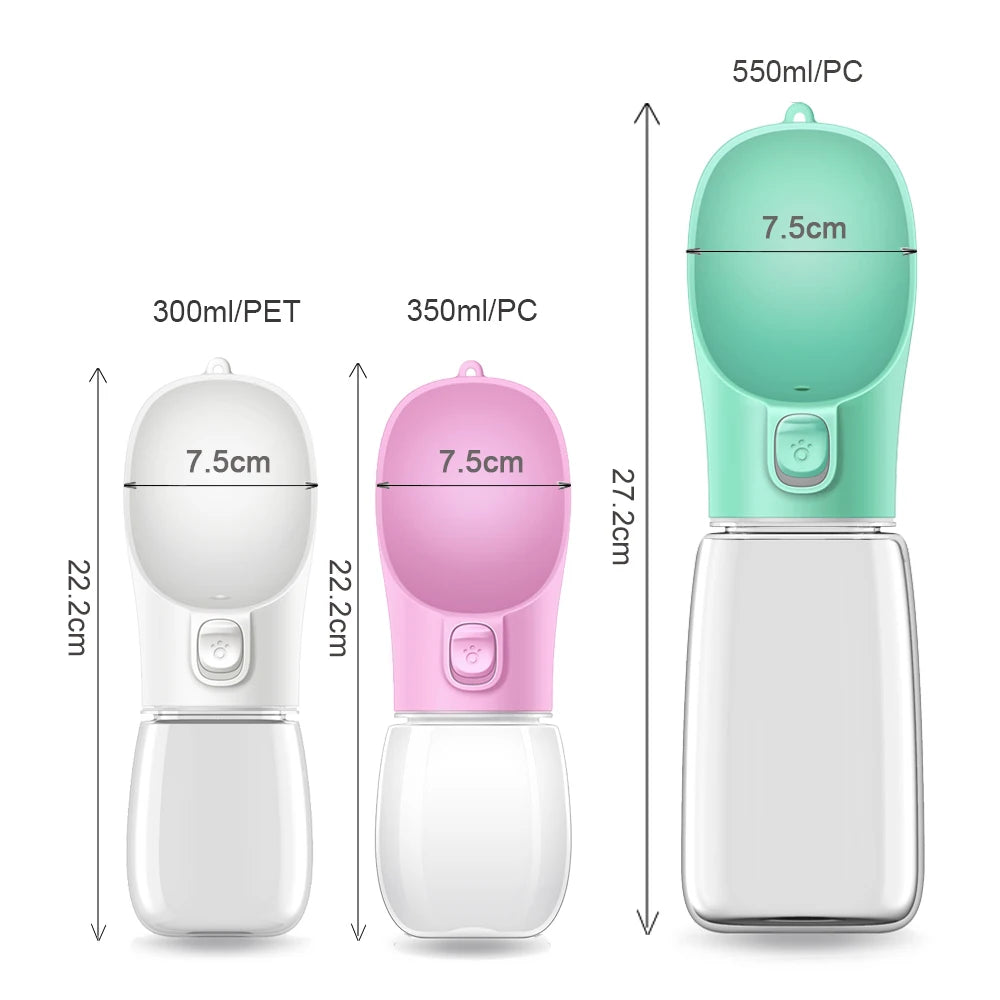 Portable Pet Water Bottle Bowl