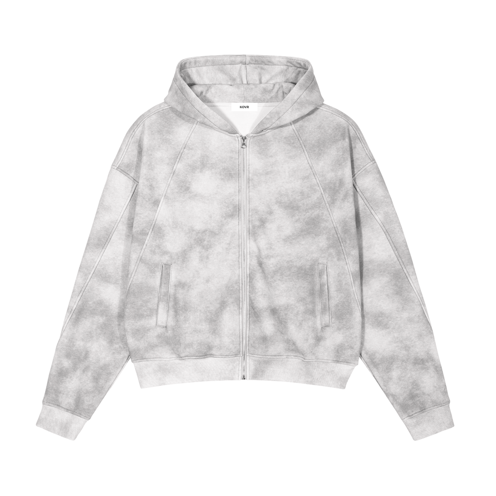 Washed Zip-Up Hoodie