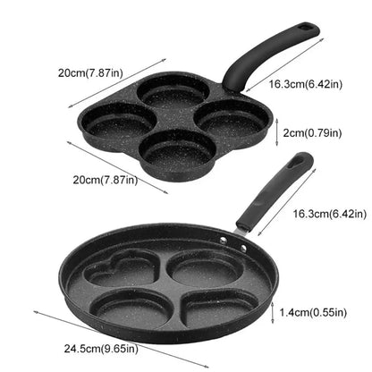 Mini 4 Grids Fried Egg Pan