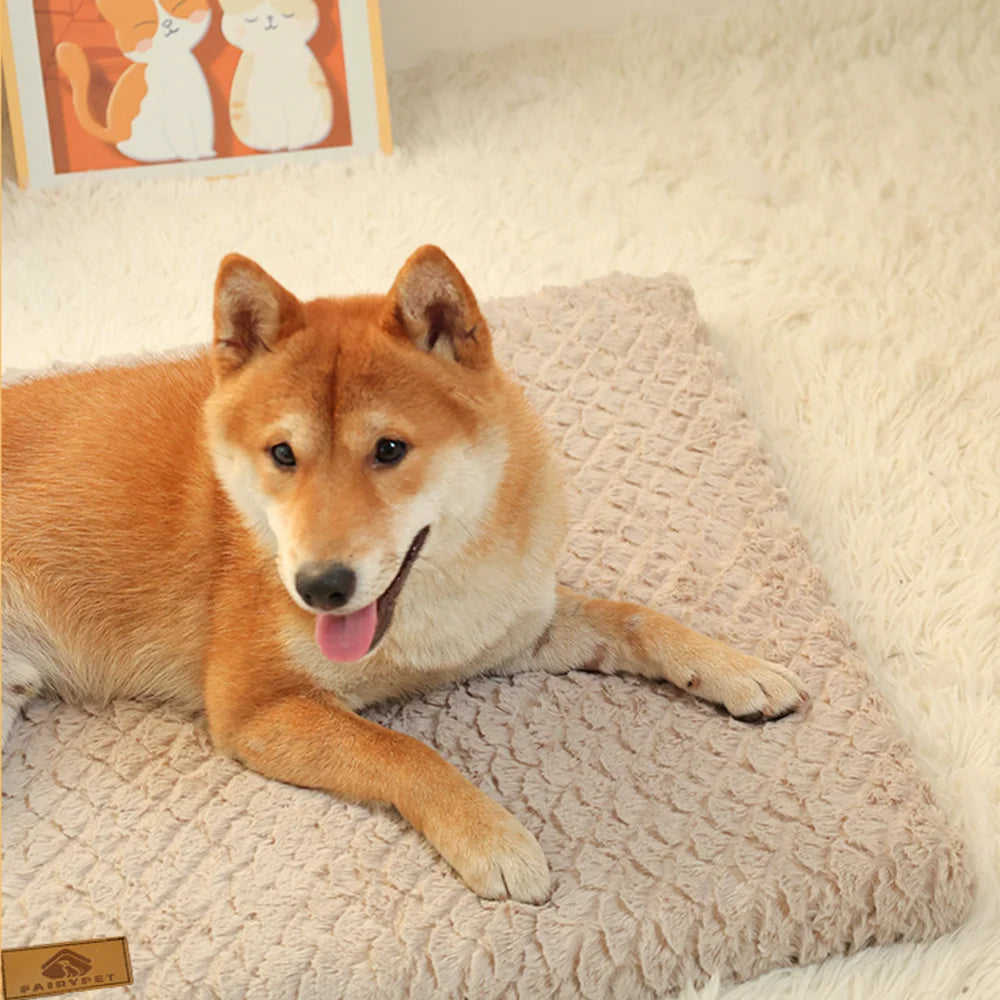 Fur Cover Orthopedic Waterproof Dog Bed