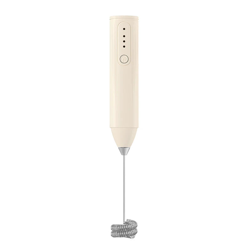 Wireless Milk Frother Electric Type-C Handheld Blender Stainless Steel Mini Coffee Maker Whisk Mixer For Coffee Cappuccino Cream