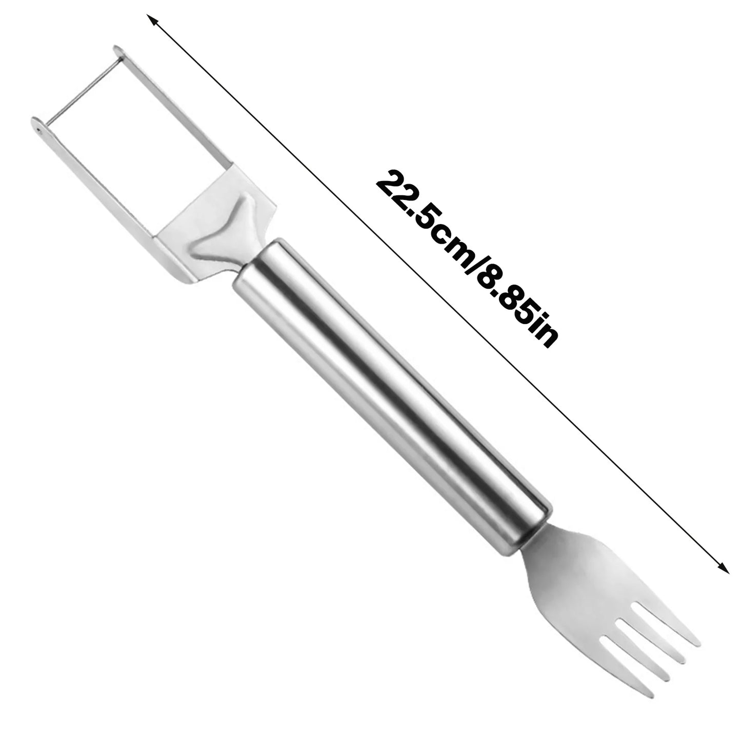Stainless Steel Watermelon Cutting Tool Functional Watermelon Fork Slicer Slicing Tool for Melons Fruit Fork Kitchen Gadgets
