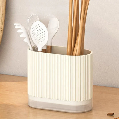 Household Kitchen Wall Mount Chopsticks Holder Drain Dry Utensil Organizer No Drill Kitchen Countertop Storage for Spoon Fork