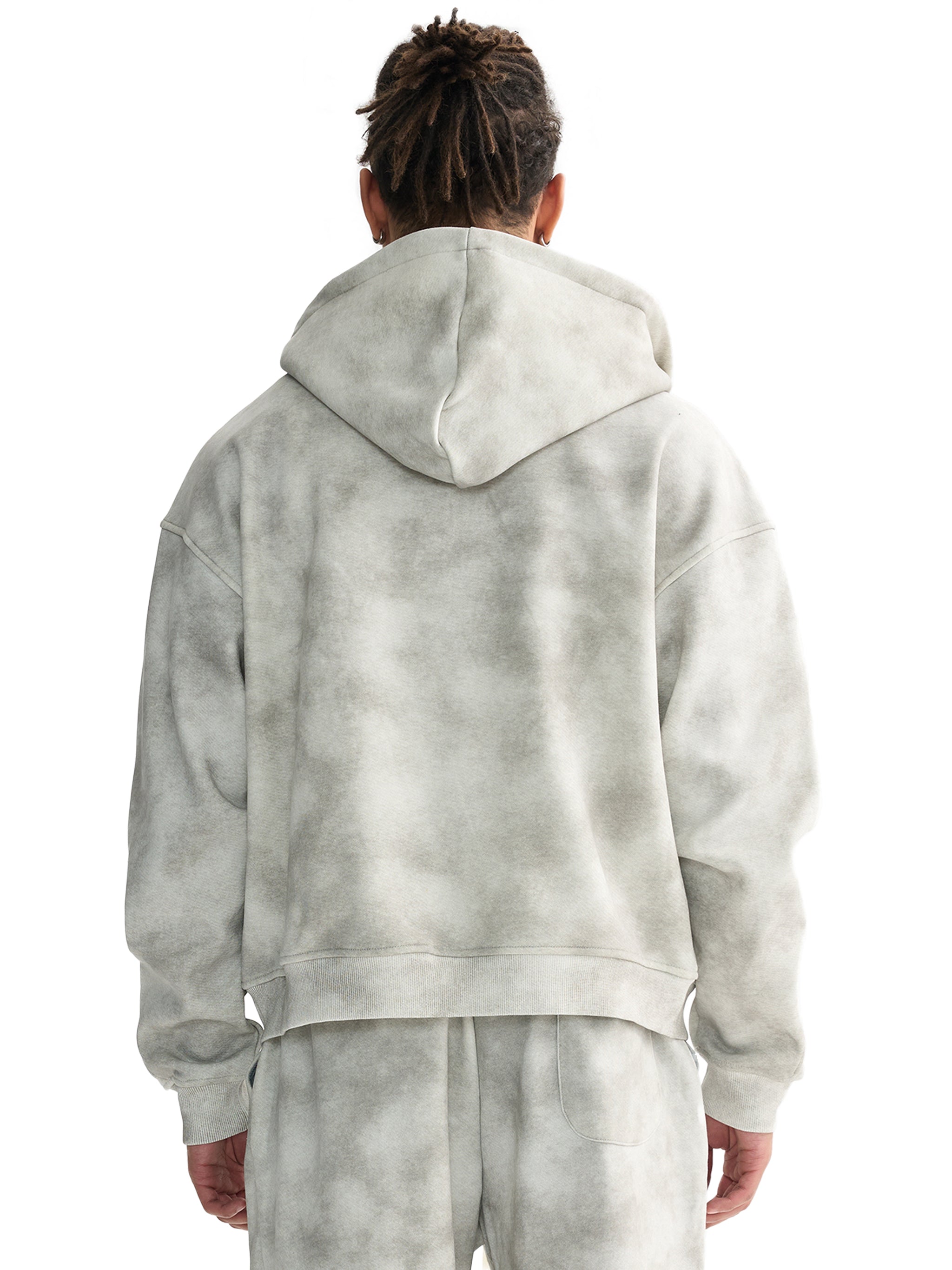 Washed Zip-Up Hoodie