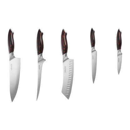 Kitchen Knife Set, 5 Piece High Carbon Stainless Steel Sharp Knife